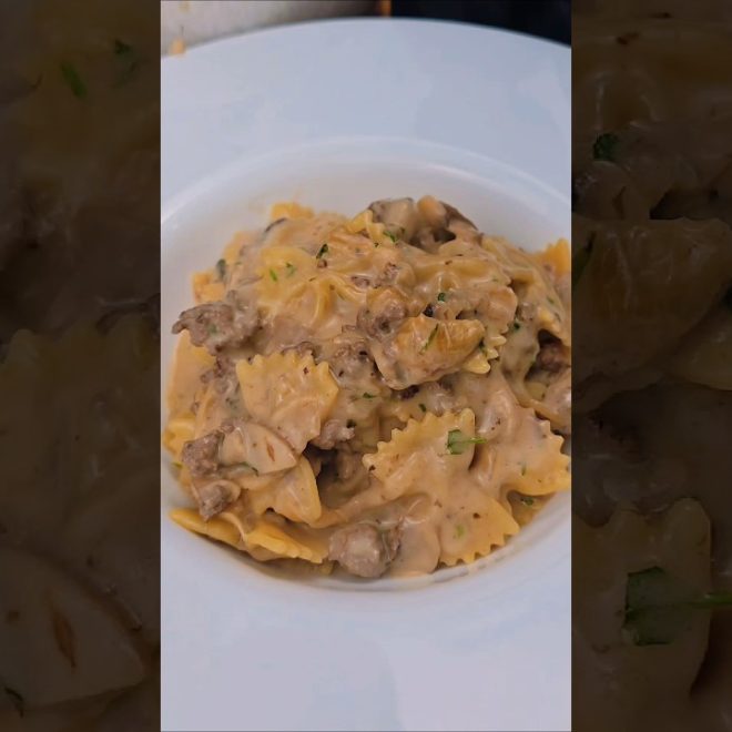 Pâtes à la crème et viande hachée : la meilleure recette
