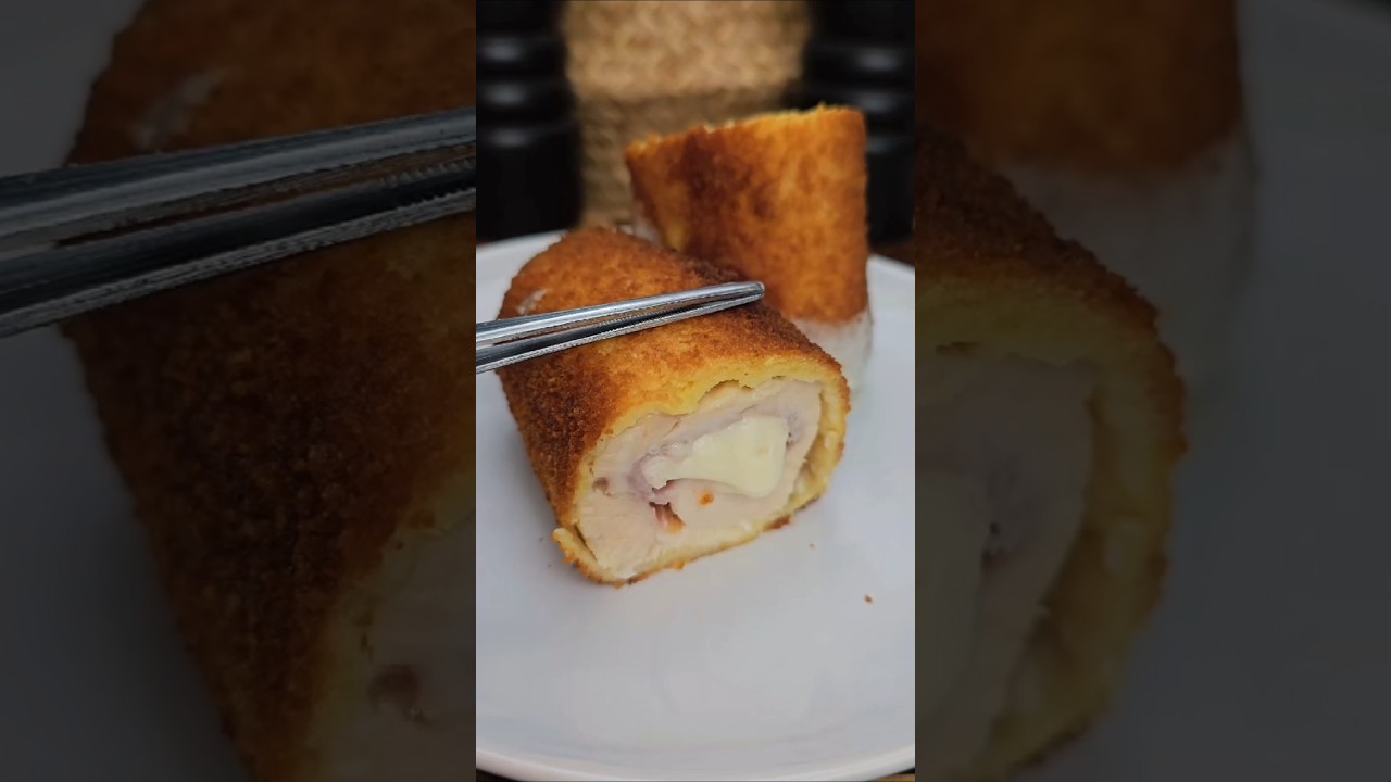 Roulés de poulet au jambon cru et camembert