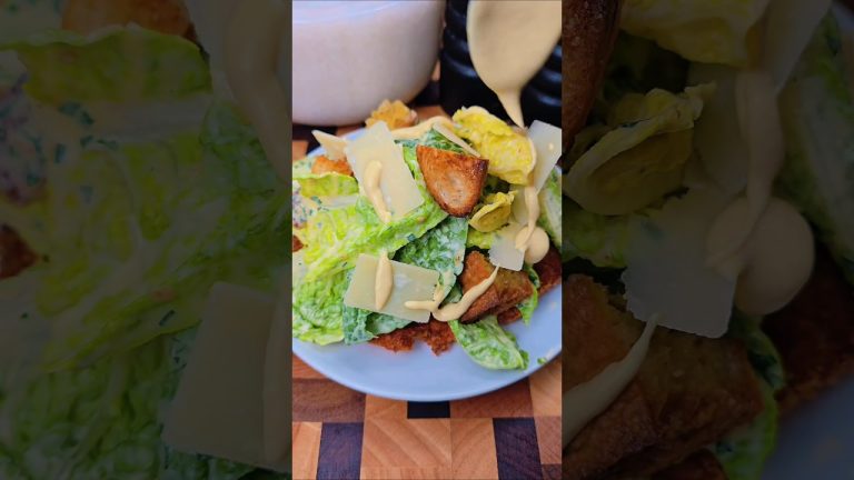 Salade César allégée (sauce sans mayonnaise)