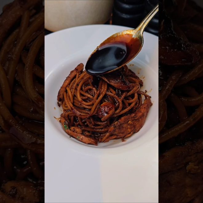 Pâtes au poulet sauce teriyaki : la sauce faite maison