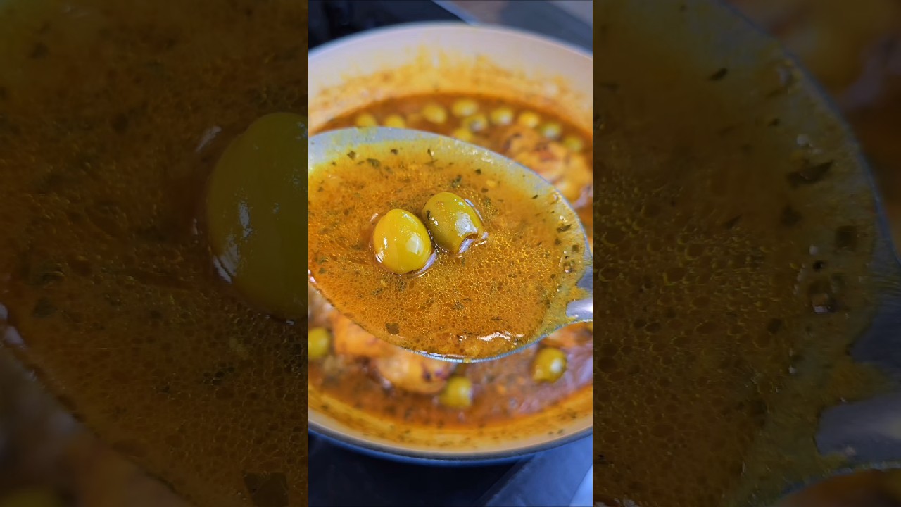 Tajine de poulet aux olives et citron