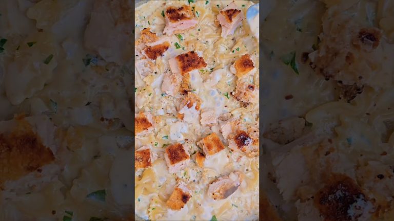 Pâtes au poulet façon César