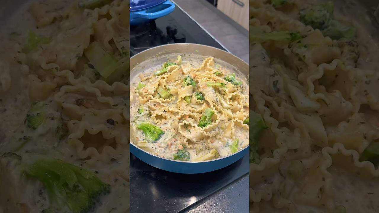 Pâtes au saumon et brocoli