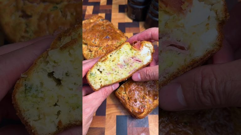 Cake jambon, fromage et brocolis