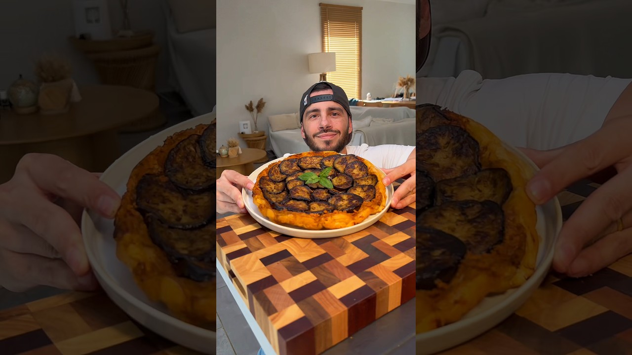 Tarte tatin d’aubergines et feta
