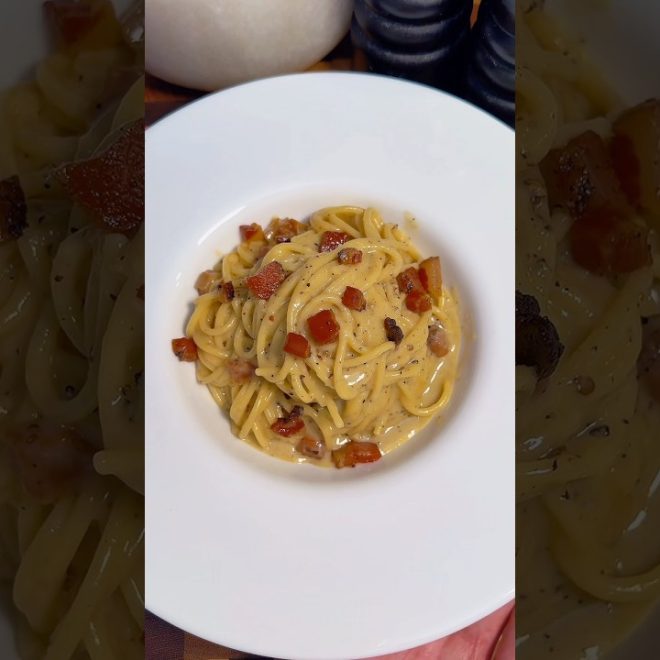 Pâtes à la carbonara : la vraie