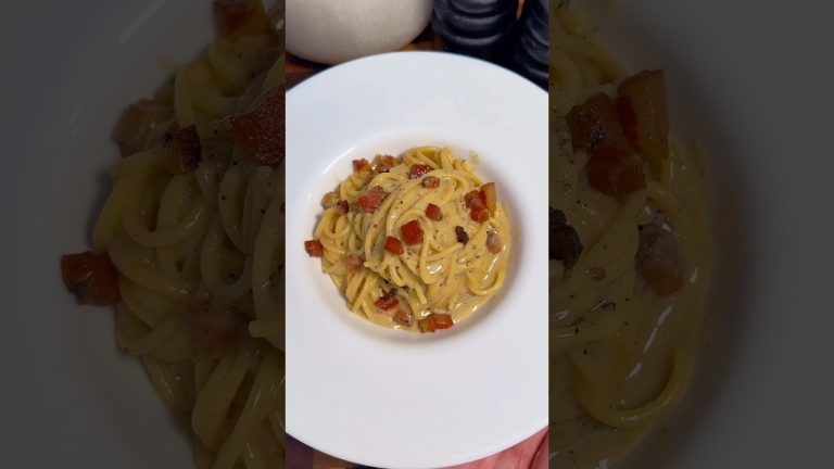 Pâtes à la carbonara : la vraie