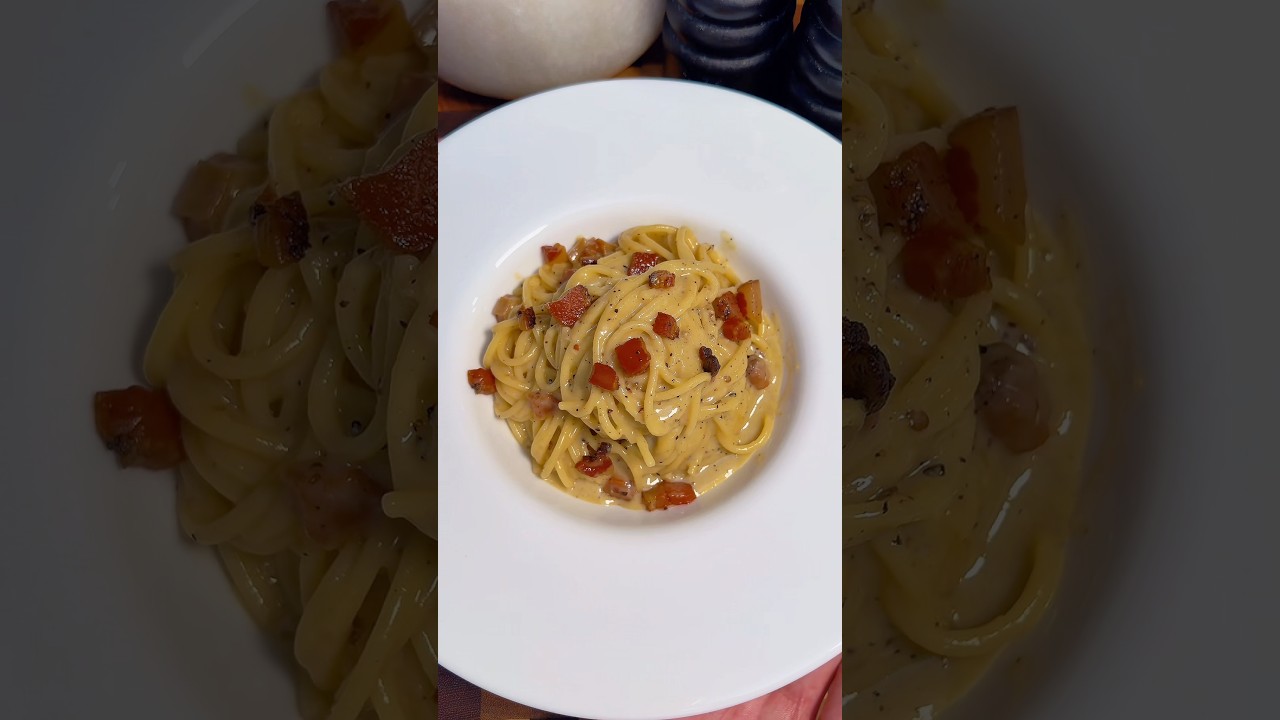 Pâtes à la carbonara : la vraie