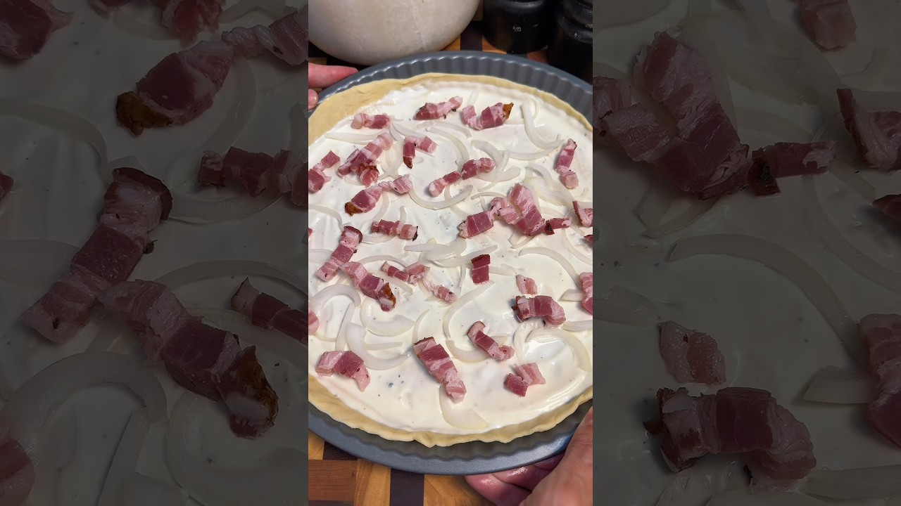 Tarte flambée alsacienne (flammekueche)